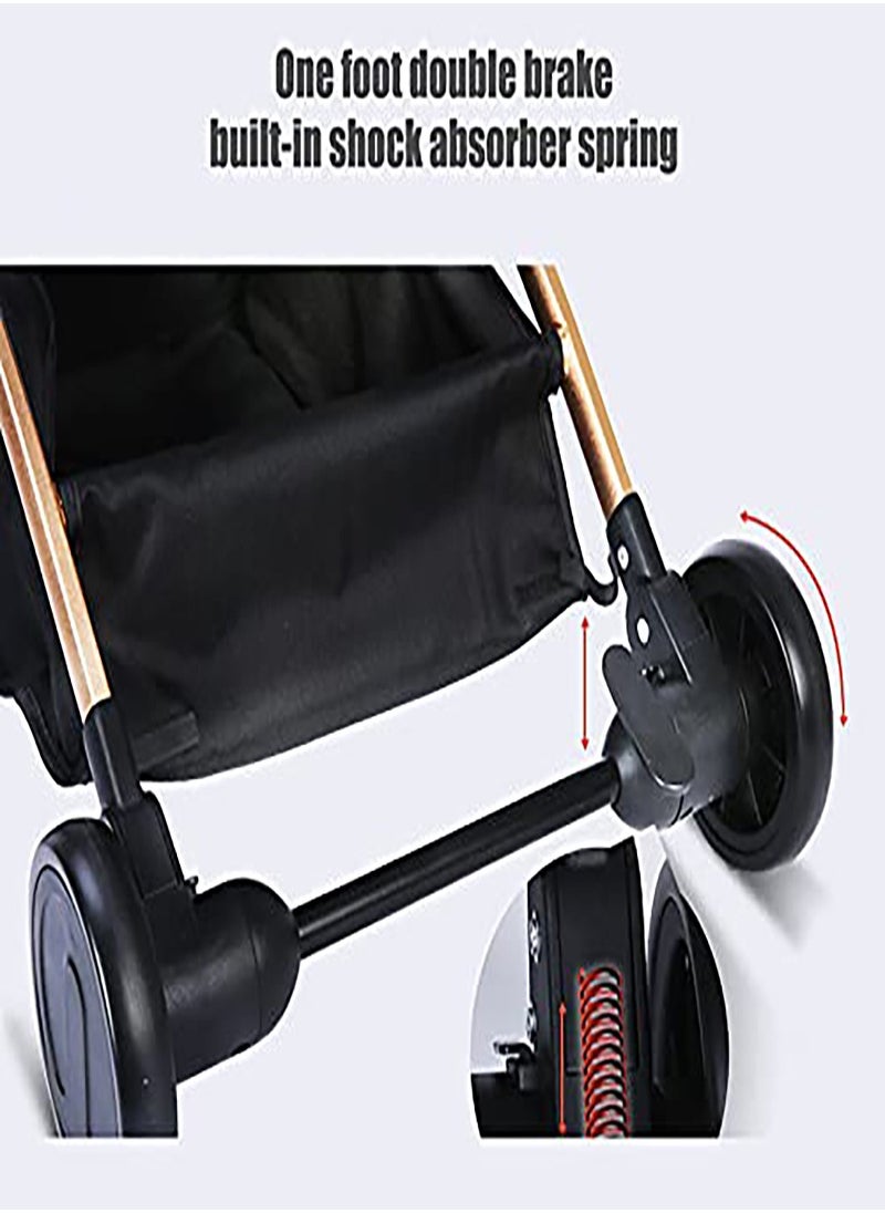 Arababy Foldable Travel Pram Baby Stroller For 6Month+, Grey  - Image 4