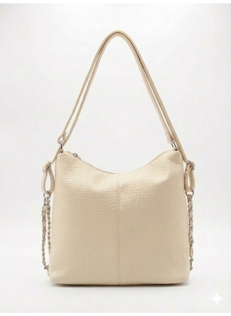 لايف ستيلاش  حقيبة كتف جلد عملية جدا - بيج  ZH-3 - Image 1