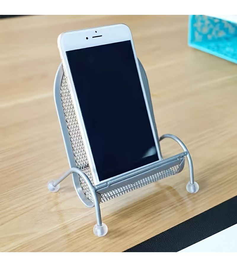 2pcs Rose Red Creative Desk Phone Stands Chair Design Stable Weighted Bedside Stands - Image 5