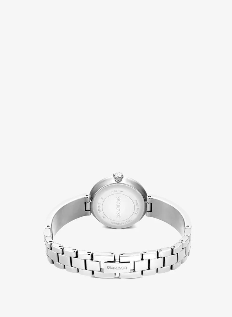 Swarovski  Matrix Stainless Steel White Dial Analog Watch for Women | Best Price UAE
