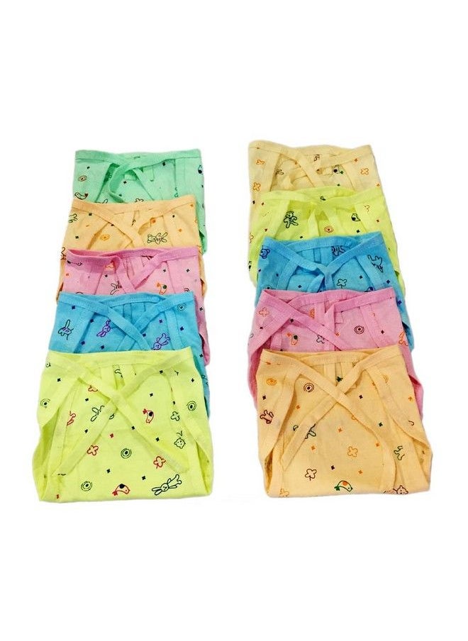Chinmay Kids Baby'S Cotton Cloth Diapers;Langot Washable And Reusable Nappies (Multicolour 0 6 Months) (Style 1 Pack Of 10)  - Image 1