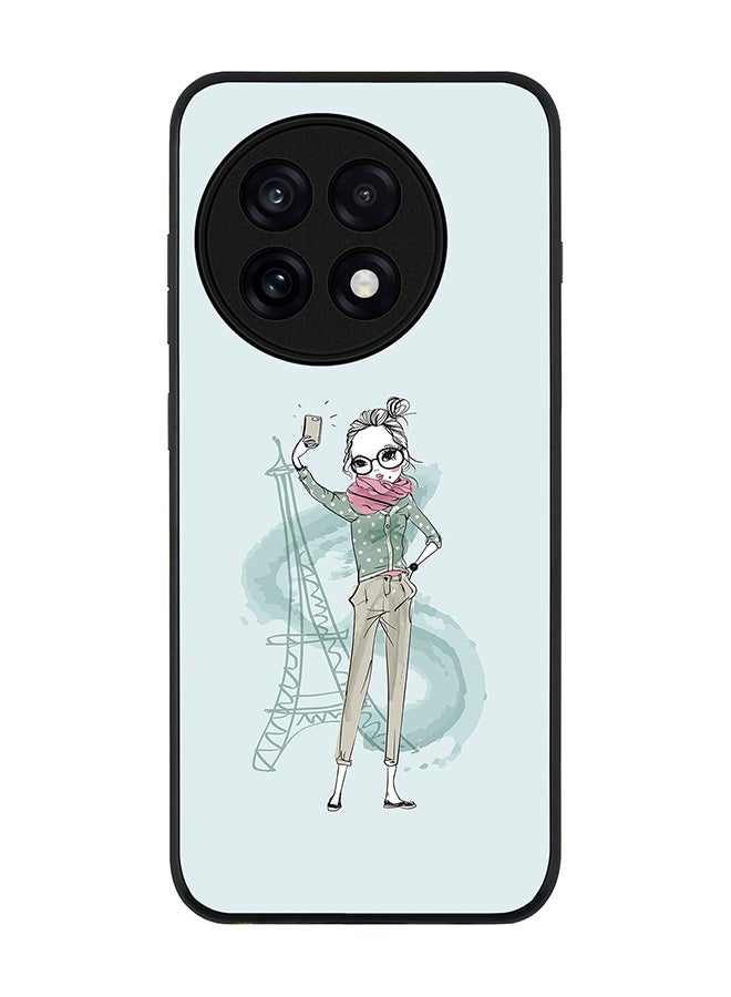 Stylizedd For OnePlus 13R / Ace 5 Pro Case,Slim fit Camera Protection, Shockproof Thin Phone cover  - Selfie by Eiffel - Image 1