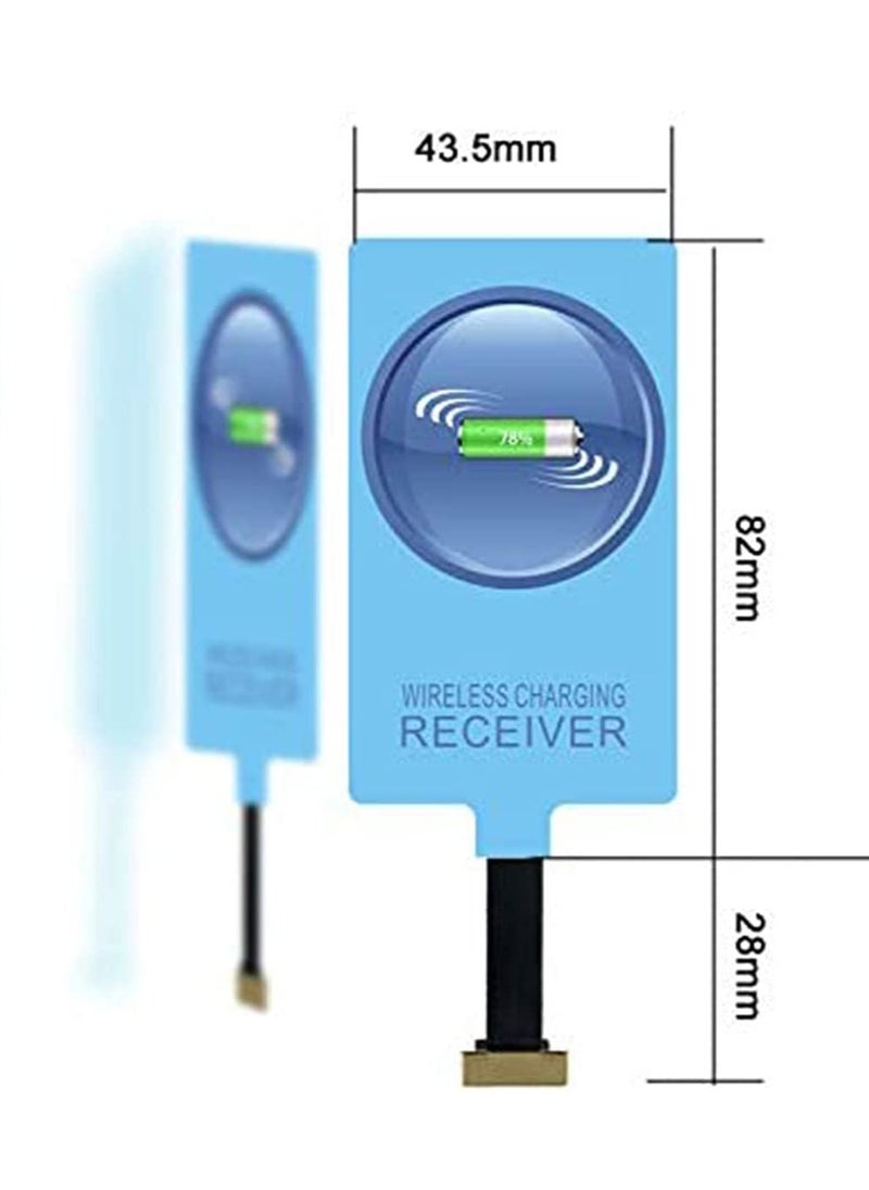 SYOSI - Wireless Charging Receiver USB-C Qi Receiver Type C Wireless Charger Compatible with Fast Smart Microchip Technology for Samsung Galaxy A20 Fire Tablet Phones Chip Magic Tag - Image 1