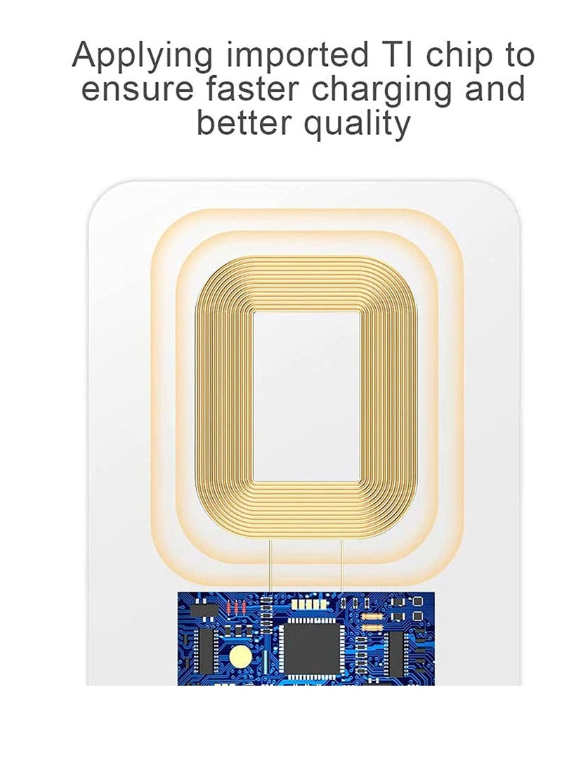 SYOSI - Wireless Charging Receiver USB-C Qi Receiver Type C Wireless Charger Compatible with Fast Smart Microchip Technology for Samsung Galaxy A20 Fire Tablet Phones Chip Magic Tag - Image 1