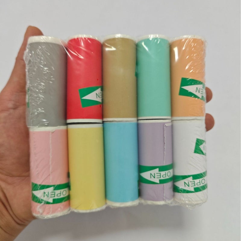 Mini Printer Thermal Paper 57*25Mm Sticker Color Paper Cash Register Receipt Paper Label Printing Paper - Image 1