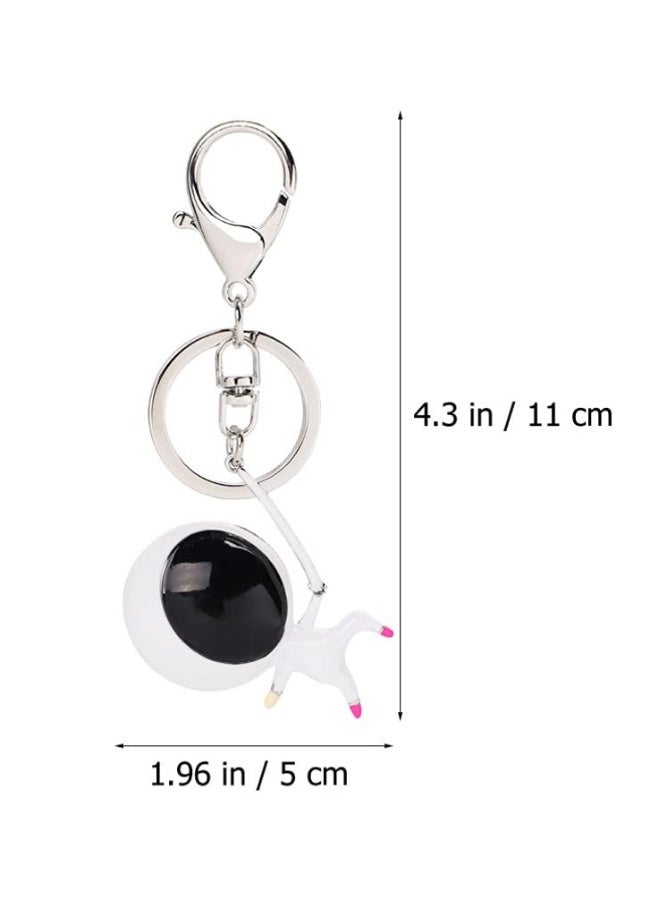 key chain wallet keychain Fashion Keychain Outer Space Party keychain ring Astronaut Key Ring baby gifts Keychain Decor Zinc alloy white Metal package decoration lovers 1pc - Image 2