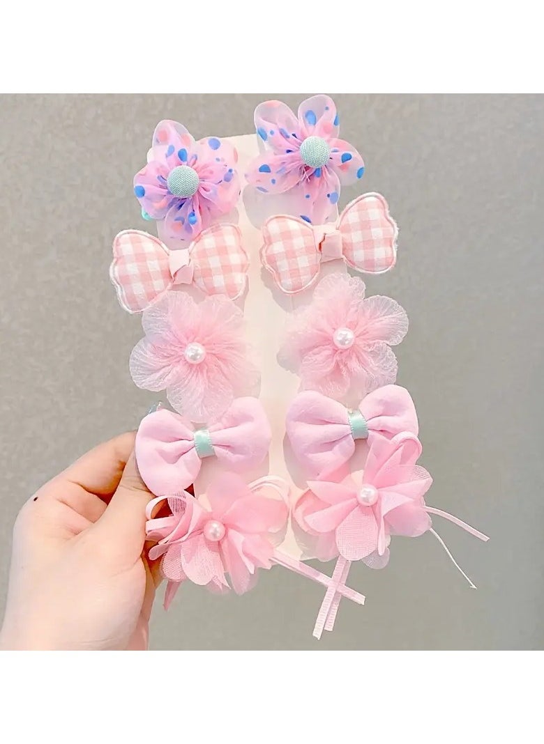 Goolsky - 10pcs Adorable Flower Hair Clips - Perfect Hair Accessories For Girls, Ideal choice for Gifts For King's Day - Image 1