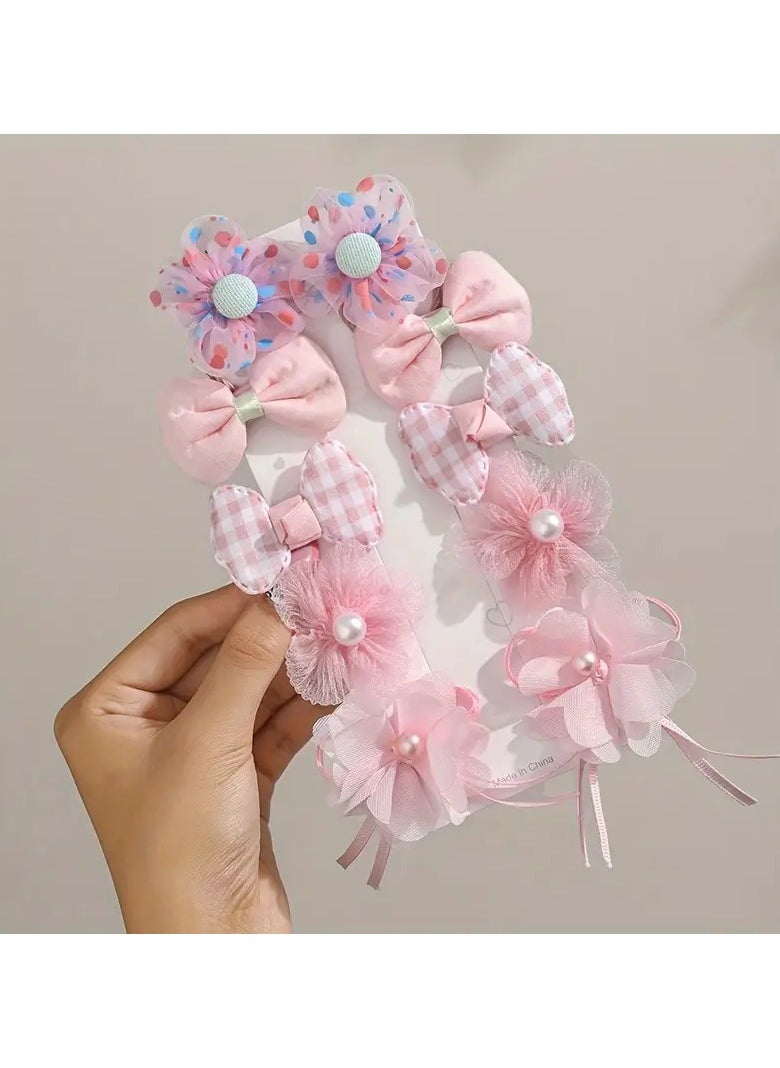 Goolsky - 10pcs Adorable Flower Hair Clips - Perfect Hair Accessories For Girls, Ideal choice for Gifts For King's Day - Image 1