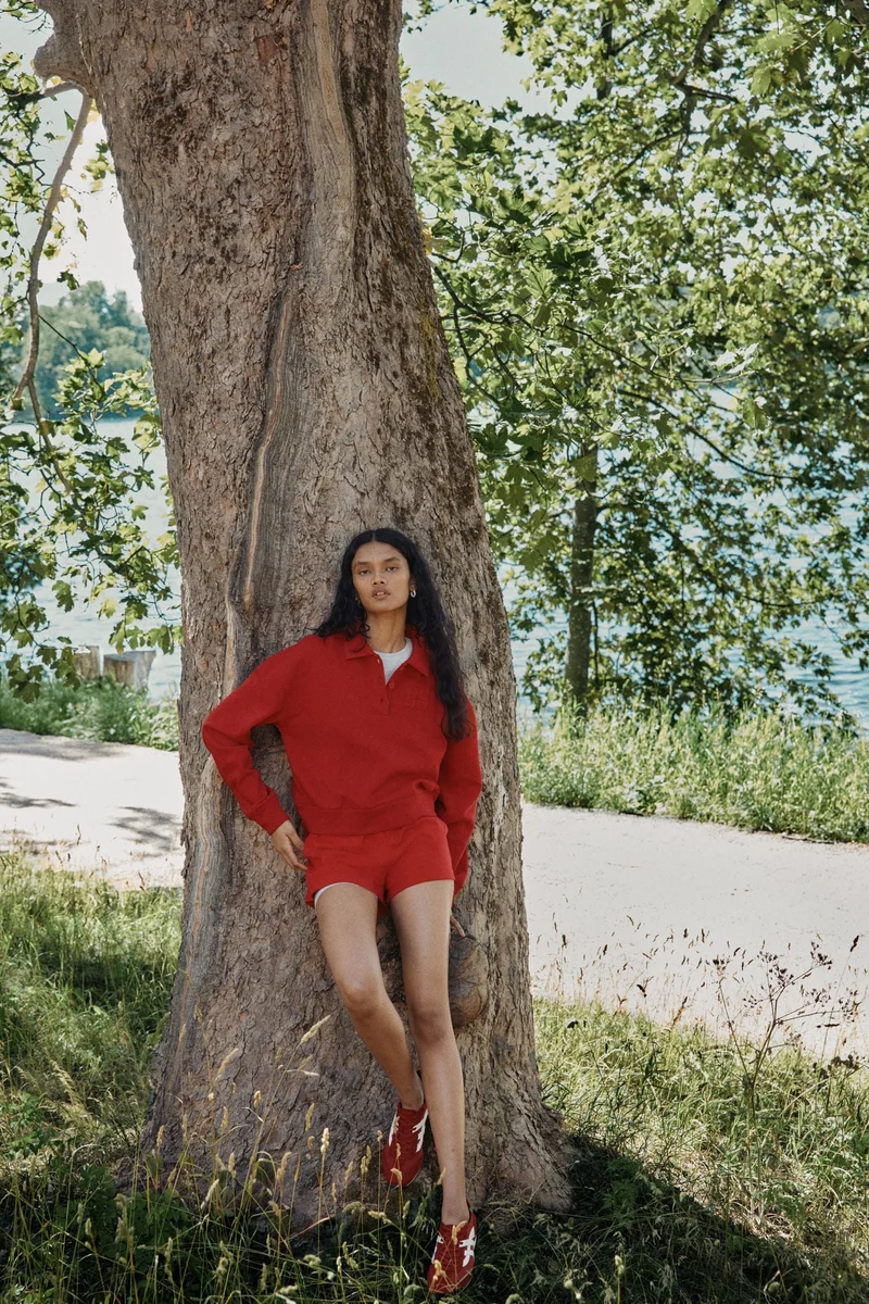 اتش اند ام تي-شيرت بولو واسع