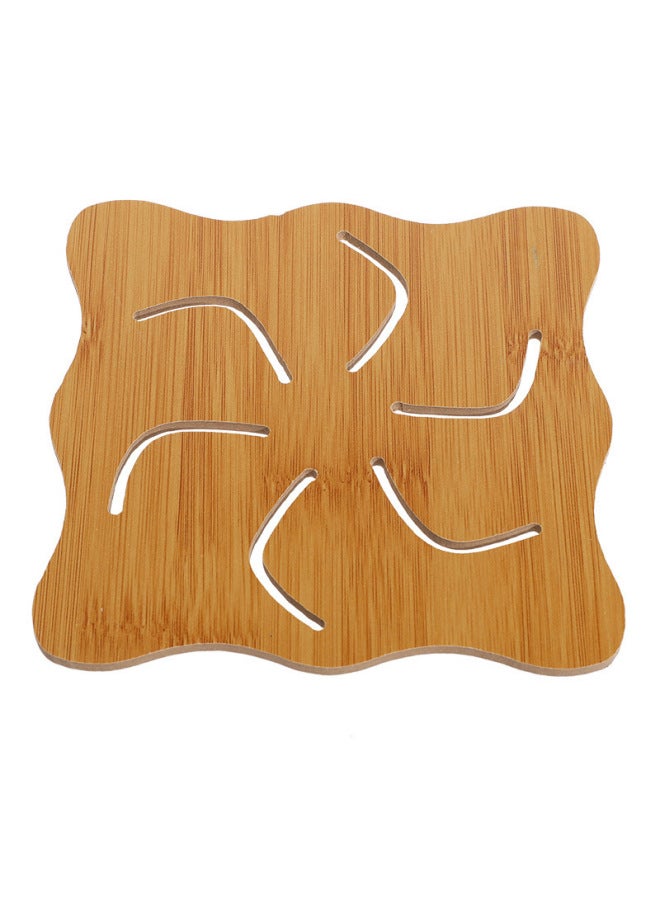 Creative Dining Table Mat Heat Insulation Mat Plate Household Anti-Perm Mat Home Hollow Wooden Coaster Sand Pot Mat Bowl Mat-Color:Large Hot Wheels - Image 1