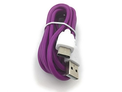 Xcivi USB Charger Cable Cord for Fuhu Tablets Nabi DreamTab, nabi 2S, nabi Jr., Jr. S, XD, Elev-8, 6 FT/2m (Purple) - Image 2