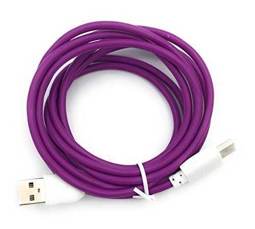Xcivi USB Charger Cable Cord for Fuhu Tablets Nabi DreamTab, nabi 2S, nabi Jr., Jr. S, XD, Elev-8, 6 FT/2m (Purple) - Image 5