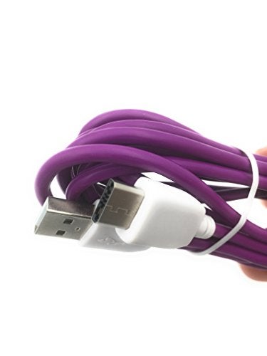 Xcivi USB Charger Cable Cord for Fuhu Tablets Nabi DreamTab, nabi 2S, nabi Jr., Jr. S, XD, Elev-8, 6 FT/2m (Purple) - Image 3