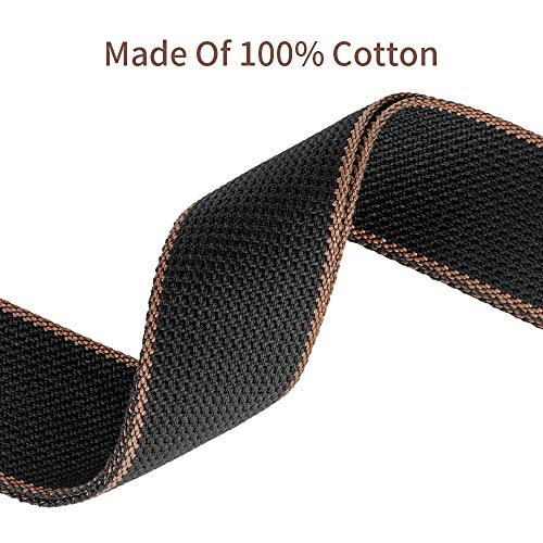 BestSounds Guitar Strap, 100% Soft Cotton Guitar Straps With 3 Pick Holders For Bass, Electric & Acoustic Guitar (Black) - Image 2