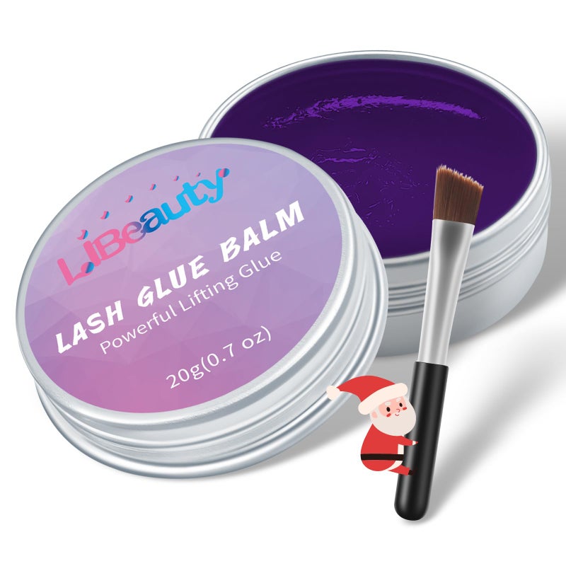 Libeauty Lash Glue Balm Lash Lift Adhesive 0.71Oz/20G Strong Sticky Fruit Flavor Eyelash & Eyebrow Perm Glue Balm for Long Lasting Individual Brow Lamination Gel - Image 1