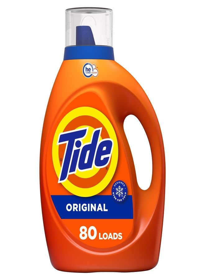 Tide Liquid Laundry Detergent, HE Compatible, Original Scent, 80 loads, 105 fl oz - Image 1