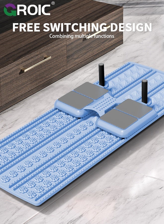 GROIC لوحة بيلاتس مع لوحة ضغط، معدات بيلاتس، لوحة بيلاتس قابلة للطي متعددة الأغراض للاستخدام المنزلي، آلة بيلاتس، لوحة انزلاق بيلاتس - Image 5