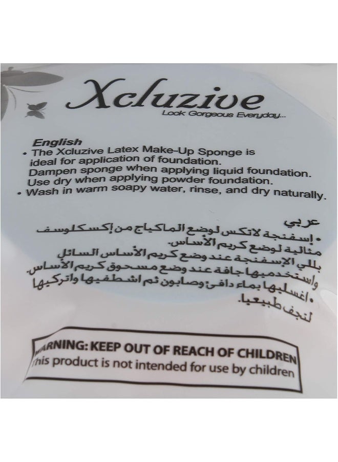 Xcluzive Latex Makeup Sponge - 4 Pieces - Image 3