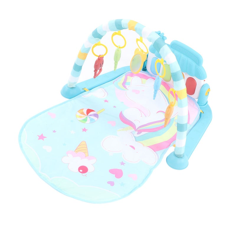 Baby Playmat Piano: Green Plastic, 5 Detachable Rattles & Glowing Piano Keys - Multi-Activity Modes, Early Developmental Toy for Infants 3 Months And Up, On The Go Play - Image 4