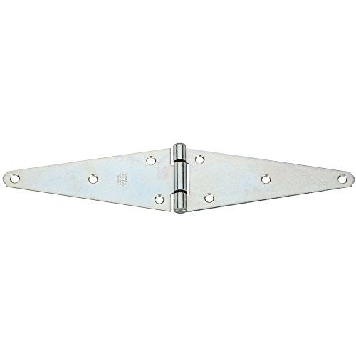 National Hardware N128-157 8' Heavy Strap Hinge Zinc Plated - Image 1