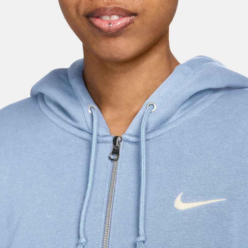 Nike Blue Women's Sportswear Phoenix Fleece Full-Zip Hoodie for Women | Best Price UAE