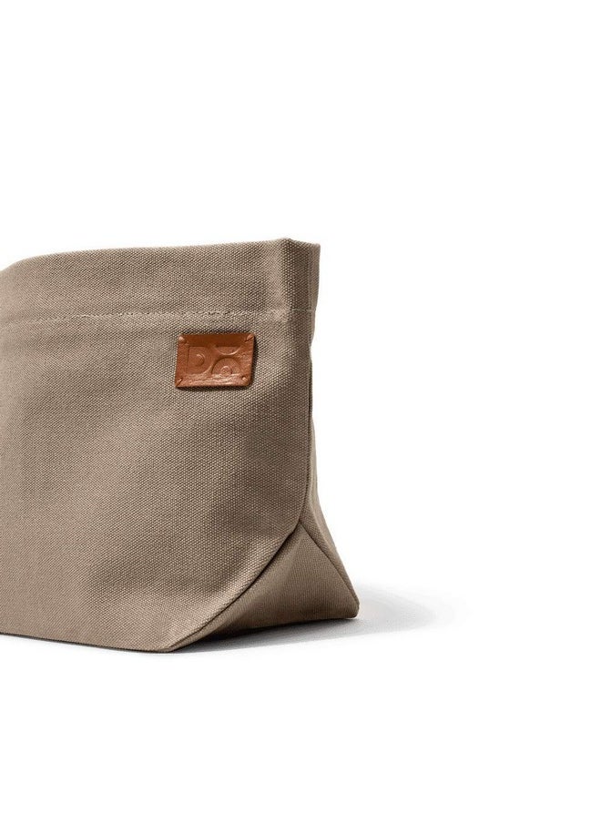 DailyObjects DailyObjects Large Clutch Taxi Canvas Pouch And Storage Organizer-Lightweight,Spacious,Durable And Multi-Purpose For Women And Men,Holds Accessories And Gadget Like Toiletry,Cosmetics(Color-Beige)  - Image 5