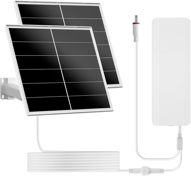 VUEBEE 40W Solar Panel Kit and 30000mAh Battery for PTZ Security Cameras, 5V/12V Adjustable Output, USB-C & DC Plugs, 360° Mount, IP66 Waterproof - Image 1