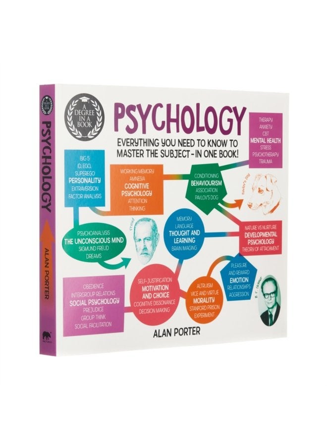 درجة في كتاب علم النفس كل ما تحتاج لمعرفته لإتقان الموضوع في كتاب واحد - غلاف ورقي