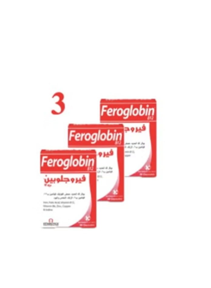 Feroglobin Pack Of 3 B12 30 Capsules - Image 2