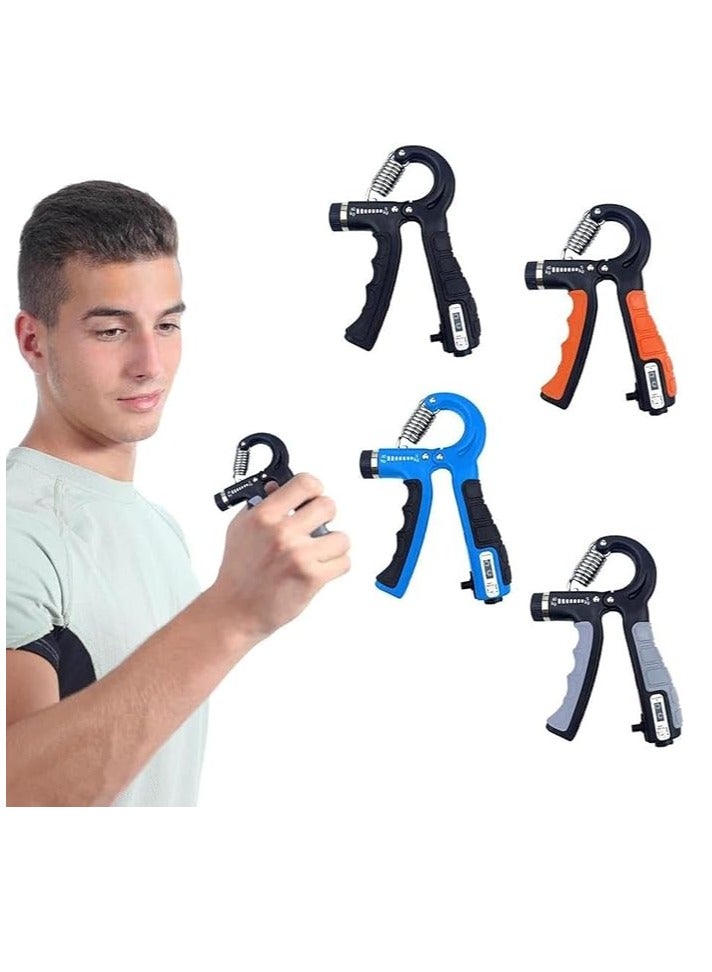 Spaceshoop Hand Grip Strengthener Couting Adjustable Hand Gripper Finger Exerciser Forearm Strengthener Adjustable Resistance Wrist Gripper Strength & Grip Exerciser for Finger and Arm Exercises - Image 5