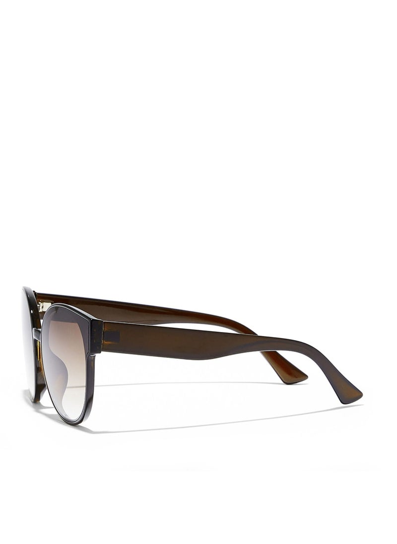 Blackout SERENE Women Brown Sunglasses - Frame Material: Thermoplastic Rubber (TR90) - Frame Color: Brown -Lens Color: Brown - Full Rim  - Image 3