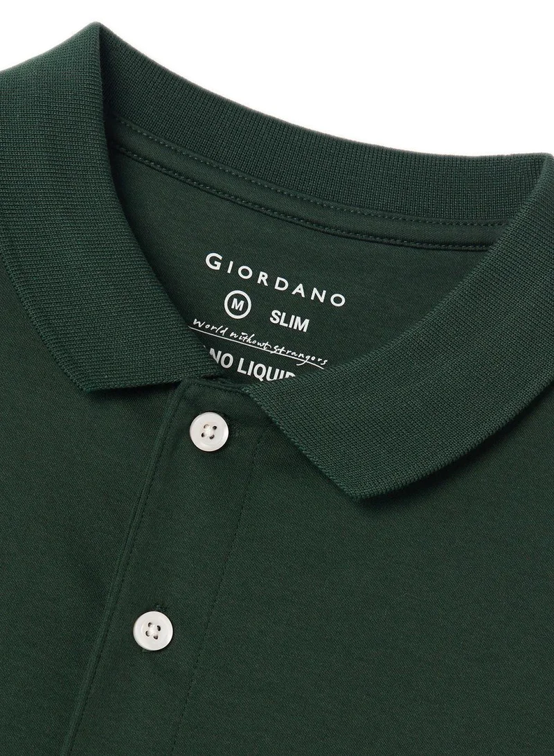 GIORDANO  Men's Slim Fit Liquid Touch Polo for Men | Best Price UAE