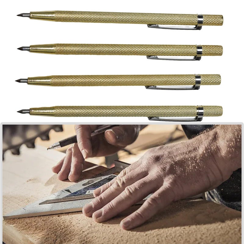 6 Inch Gold Carbide Glass Cutter Metal Tile Scriber Diamond Tip Engraving Pen 4 Pack - Image 5