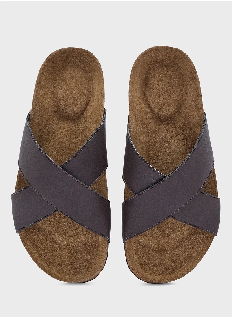 روبرت وود Arch Support Cross Strap Sandals