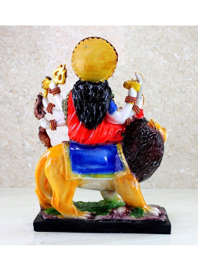 ESPLANADE Esplanade Resin Maa Durga MATA Rani Sherawali Murti Idol Statue Sculpture (8 X 11.5 Inches)  - Image 4