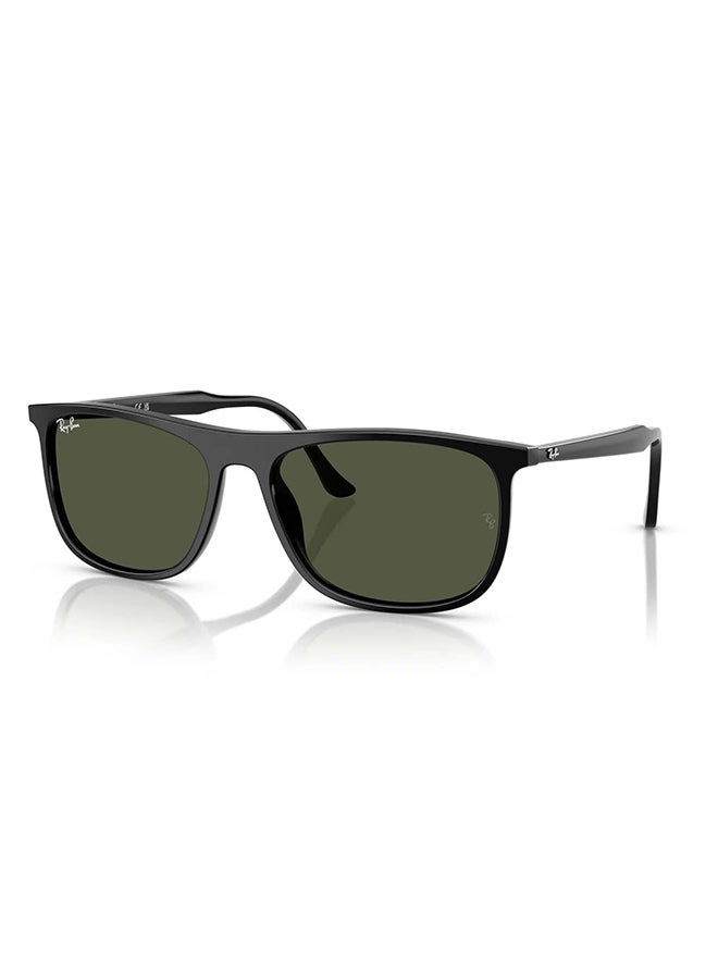 Ray-Ban Unisex RB2216 901/31 Unisex's Full Rim Rectangular Sunglasses - Lens Size: 58 mm - Image 2