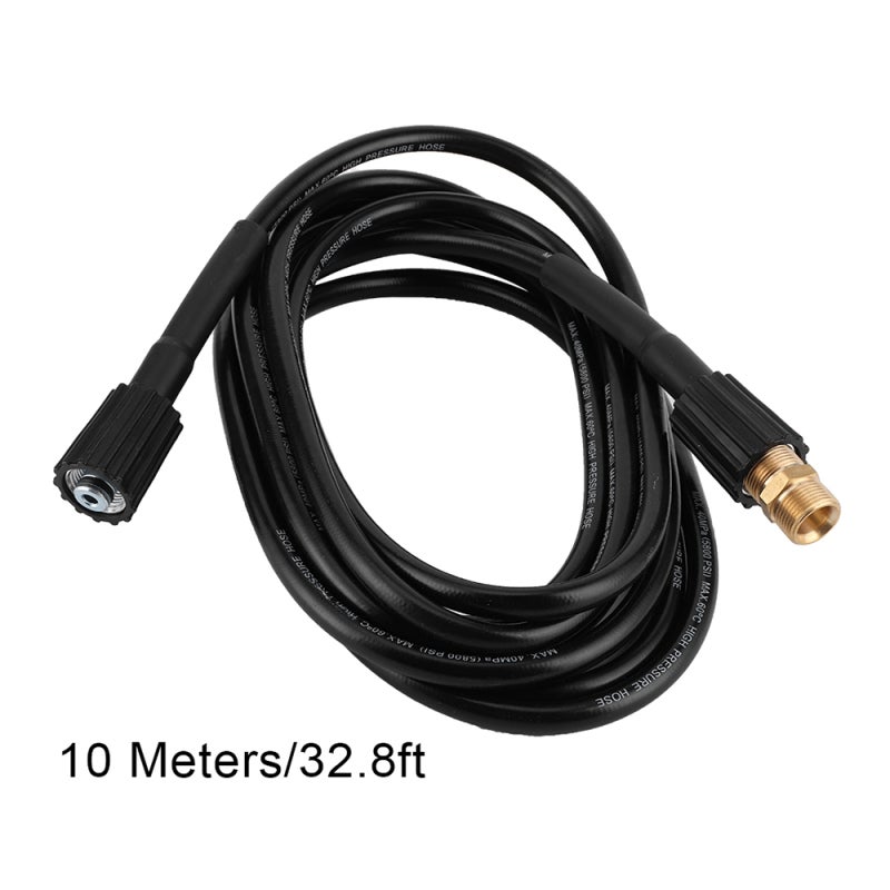 High Pressure Water Washer Hose 8m Pvc Material Up To 180bar (2610psi) Max Pressure - Flexible Kink-resistant Reinforced Hose For Cold Water Pressure Washers With M22 22mm-14 Female Rotate Connection - Image 5