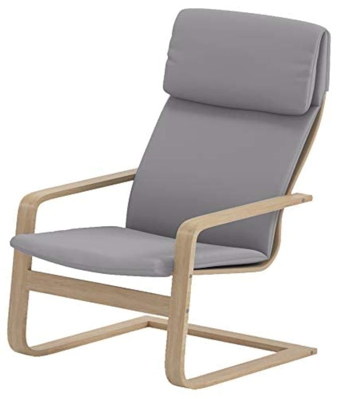IKEA PELLO CHAIR COVER REPLACEMENT CUSTOM MADE SLIPCOVER LIGHTER DENSE COTTON GRAY