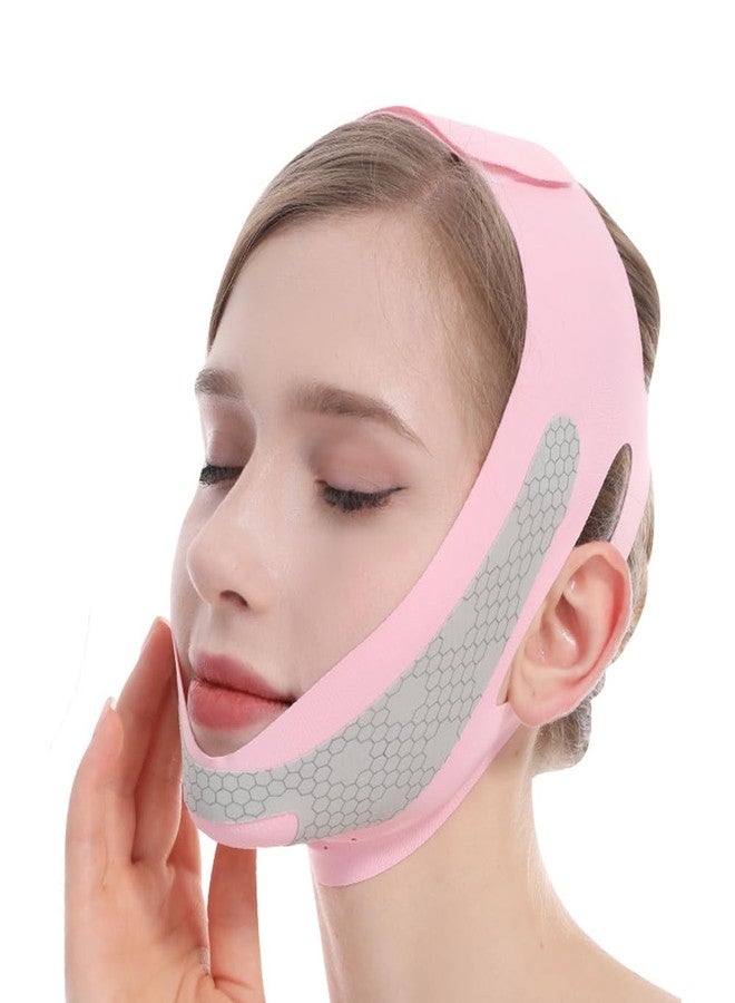 Fovcos V Line Lifting Mask, V Shaped Face Mask, V Shaped Contouring Face Mask, Face Lifting Strap, Face Toning Belts, Jaw Exerciser, Washable and Reusable - Image 1