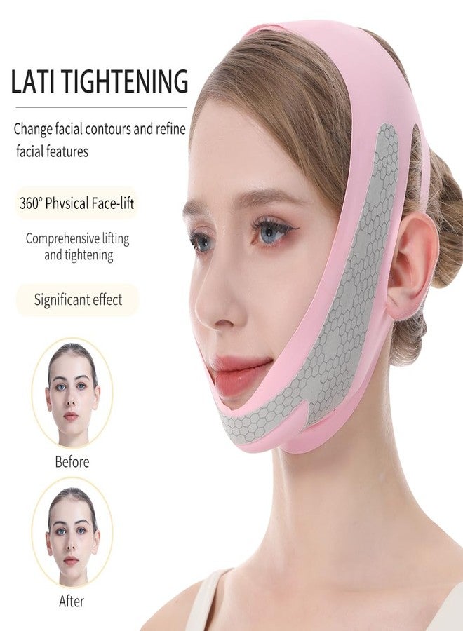Fovcos V Line Lifting Mask, V Shaped Face Mask, V Shaped Contouring Face Mask, Face Lifting Strap, Face Toning Belts, Jaw Exerciser, Washable and Reusable - Image 3