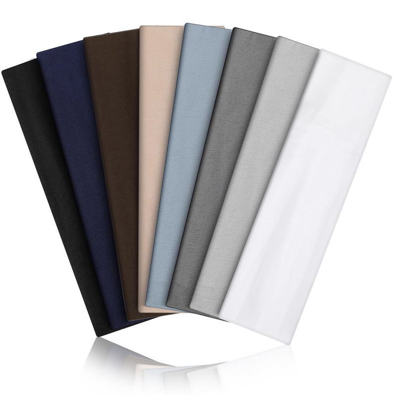 VANRUID Headbands for Women 8PCS [Summer-Exclusive Headband], Non Slip Sports Headband Elastic Soft Running Fashion Headband Absorb Sweat Headbands for Men for Women for Working Out, Travel - Image 1