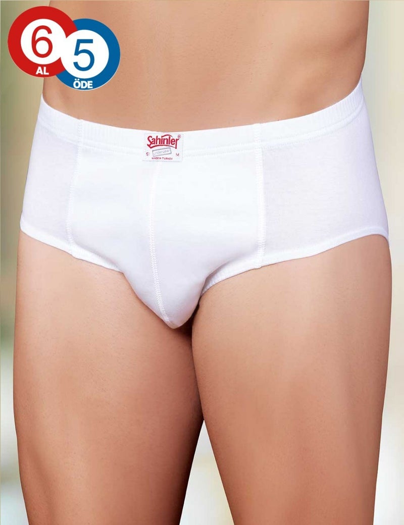 Şahinler 6 Pack 100% Cotton Men's Briefs ME009