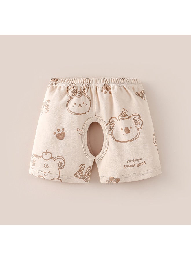 Doxiluka سروال أطفال صيفي من القطن، مجموعة مكونة من خمسة قطع، سروال مفتوح بين الساقين للأولاد والبنات، شورتات رقيقة عصرية - Image 2