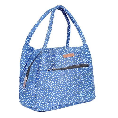 ENSAC Women’s Printed Fabric Handbag | Trendy Shoulder Bag for Daily Use | Lightweight, Spacious & Stylish Purse for Office, Shopping, & Travel - Image 1