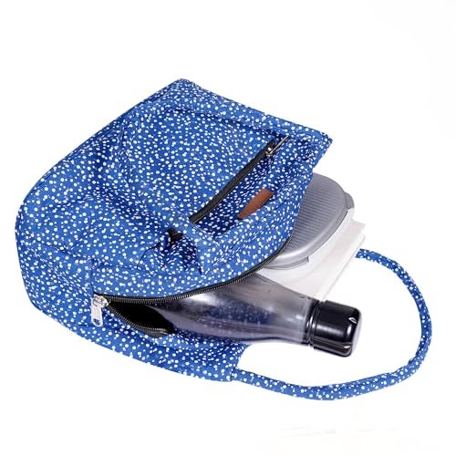 ENSAC Women’s Printed Fabric Handbag | Trendy Shoulder Bag for Daily Use | Lightweight, Spacious & Stylish Purse for Office, Shopping, & Travel - Image 4