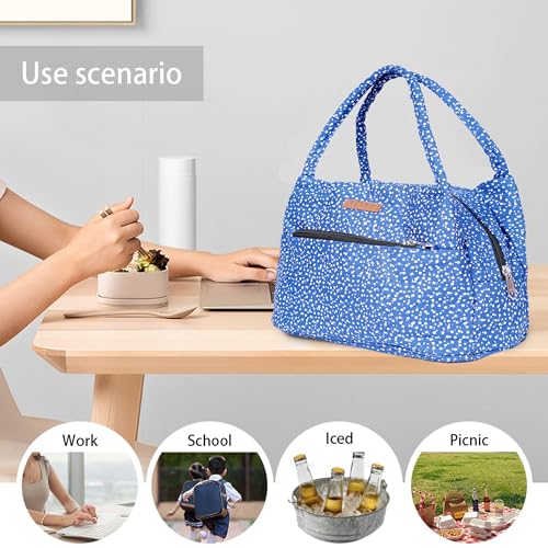 ENSAC Women’s Printed Fabric Handbag | Trendy Shoulder Bag for Daily Use | Lightweight, Spacious & Stylish Purse for Office, Shopping, & Travel - Image 2