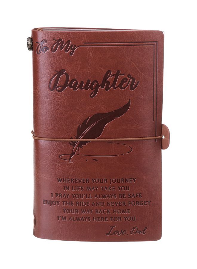 NIBEMINENT PU Leather Pocket Journal Brown - Image 1