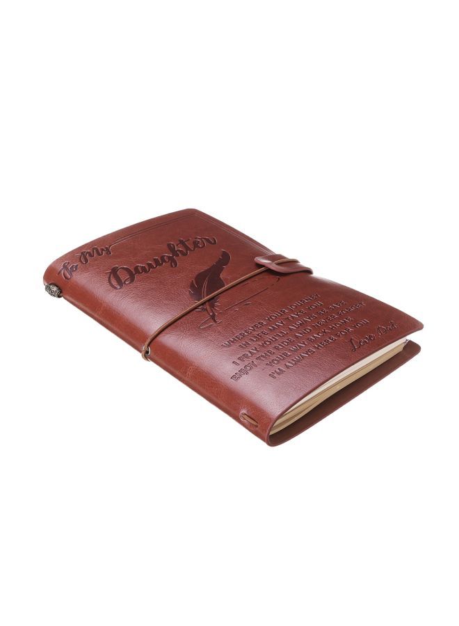 NIBEMINENT PU Leather Pocket Journal Brown - Image 2