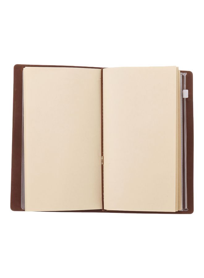 NIBEMINENT PU Leather Pocket Journal Brown - Image 5