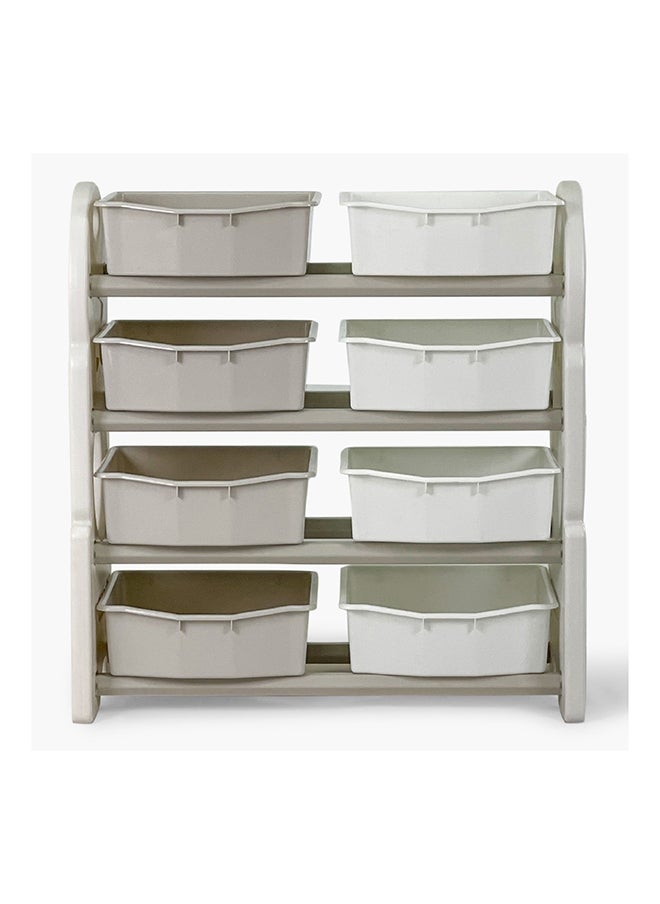 Home Box Toys Organizer Iris Delta 4-Tier Toy Organiser with 8 Boxes 76 x 80 x 36 cm  - Image 3